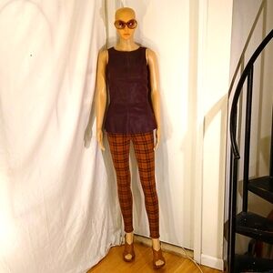 🔥Like New DL Brown Leather Sleeveless Top